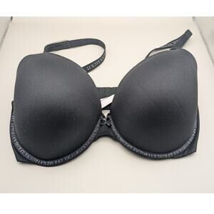 Victoria's Secret Body By Victoria Perfect Shape Black Silver Accents 38DDD‎ Bra